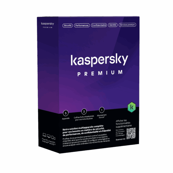 Kaspersky Premium – 3 Postes – 1 An